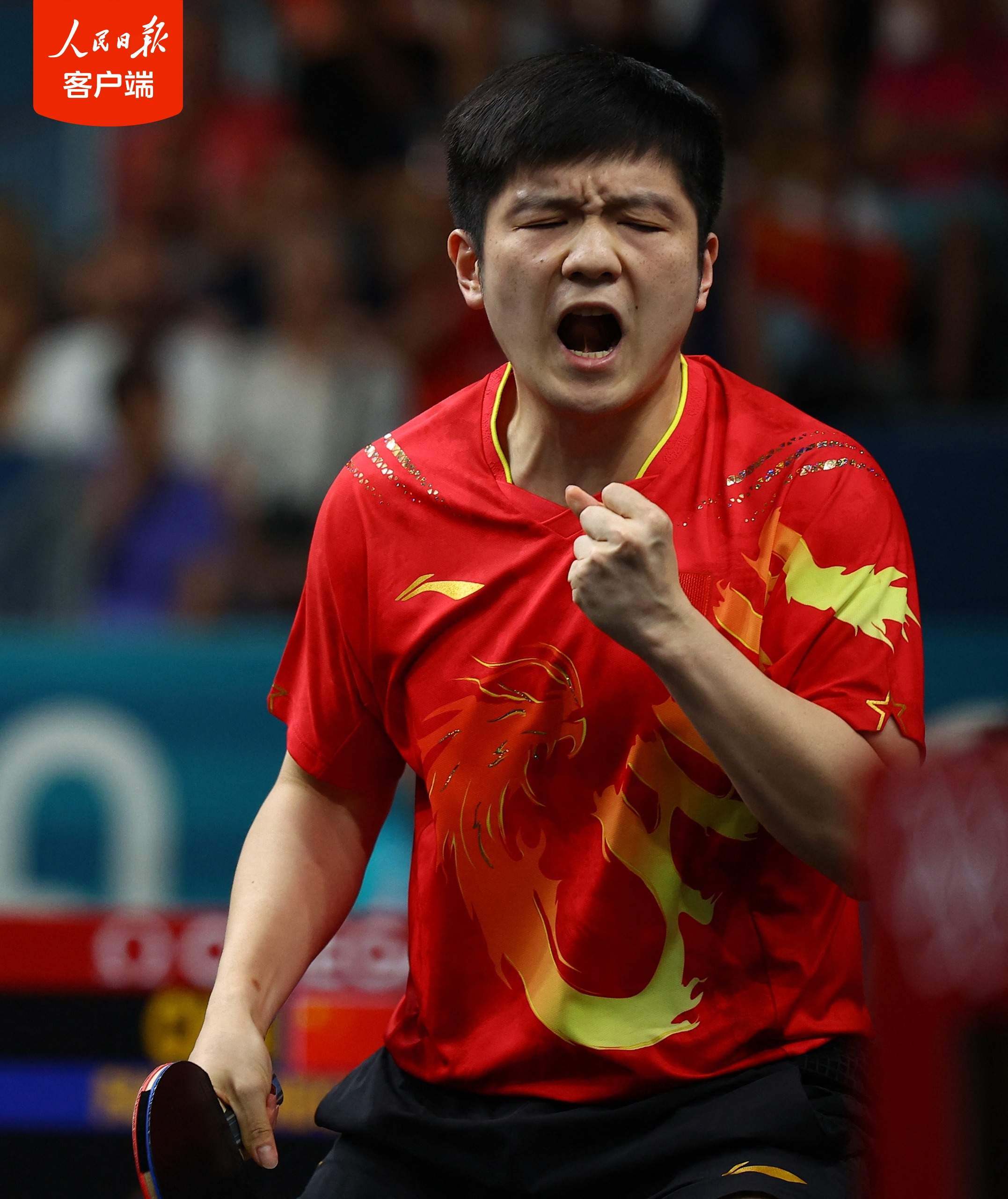 中国队逆转法国队，樊振东点燃赛场